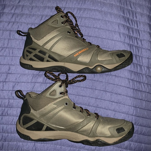 MERRELL’s men’s 10.5 army green and orange - Picture 4 of 9